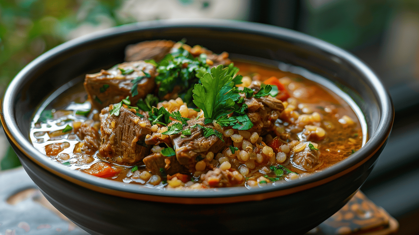 Algerian Chorba Frik Recipe – Hearty Lamb & Freekeh Soup