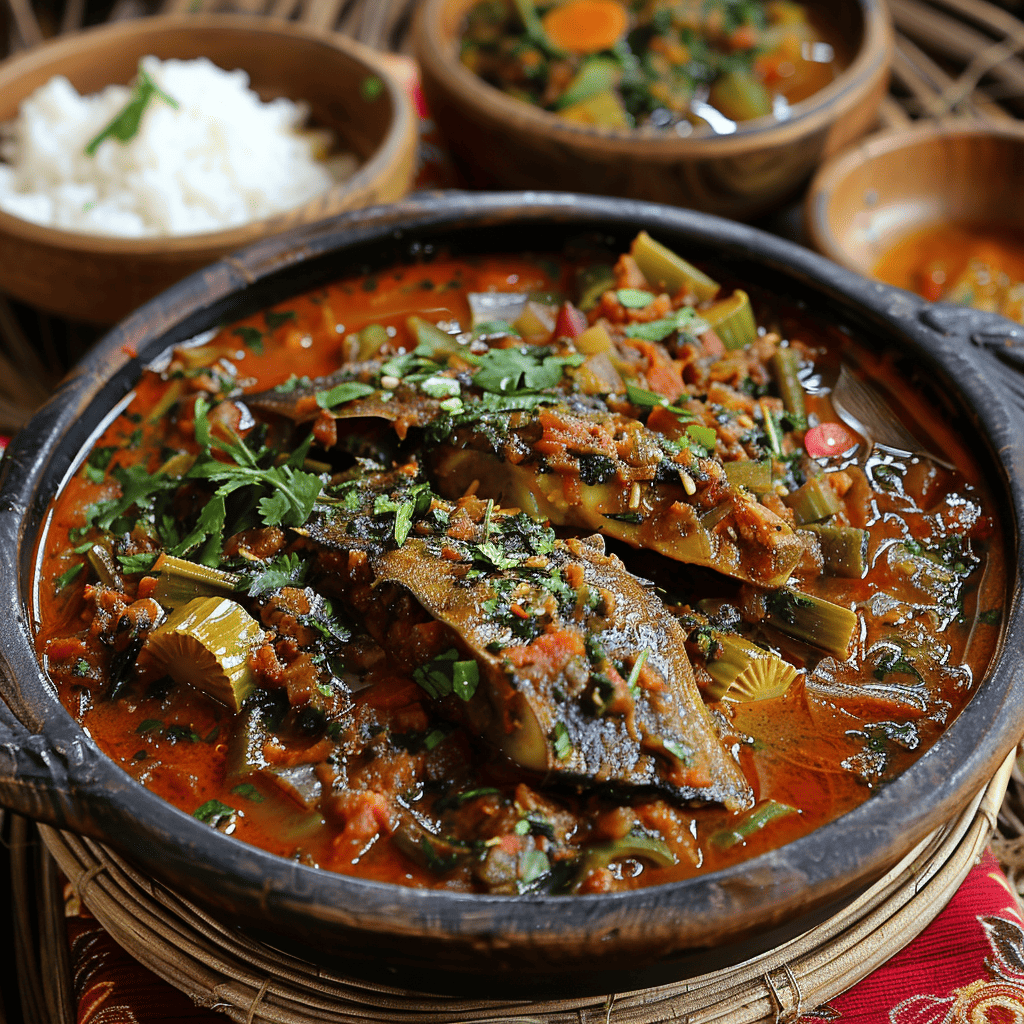 Angolan Calulu Recipe – Dried Fish & Okra Stew with Funge
